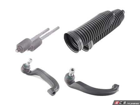 ES#3662188 - 2203381215KT4 - W220 S430/S500 Inner & Outer Tie Rod Kit - Complete kit to replace both inner & outer tie rods - Includes new boots, nuts, and clamps - Assembled By ECS - Mercedes Benz