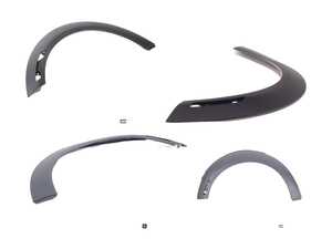ES#4876955 - 51777343342KT - Wheel Arch Replacement Kit  - Stock replacement for US spec cars with reflectors, does not include reflectors. Just has cutouts for reflectors. - Genuine MINI - MINI