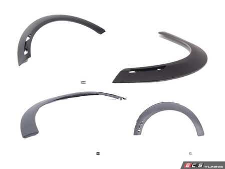 ES#4876955 - 51777343342KT - Wheel Arch Replacement Kit  - Stock replacement for US spec cars with reflectors, does not include reflectors. Just has cutouts for reflectors. - Genuine MINI - MINI