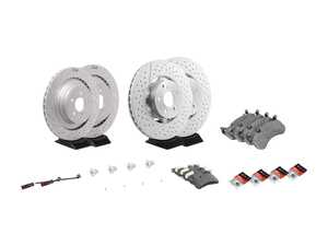 ES#4643583 - 2124210512KT11 - Front & Rear Brake Service Kit  - Featuring Genuine Mercedes-Benz rotors, and Genuine Mercedes-Benz pads - Genuine Mercedes Benz - Mercedes Benz
