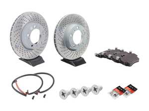 ES#3663941 - 99635140501KT1 - Front Brake Service Kit - Featuring Genuine Porsche rotors, and Genuine Porsche pads - Genuine Porsche - Porsche