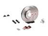 ES#4643555 - 1244212412KT4 - Front Brake Service Kit - Featuring Zimmerman rotors, and Akebono Euro Ceramic pads - Assembled By ECS - Mercedes Benz