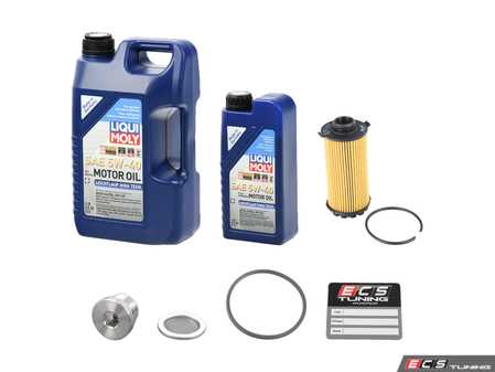 ES#3659063 - 9a210722500KT2 - Liqui Moly Leichtlauf Oil Service Kit (5w-40) - Includes Hengst filter and Liqui Moly Leichtlauf High Tech A40 Spec oil - Assembled By ECS - Porsche