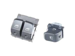 ES#2763817 - 8K0959851CVKT - Window Switch Kit - Nero (Black) - Includes both interior window switches - Genuine Volkswagen Audi - Audi