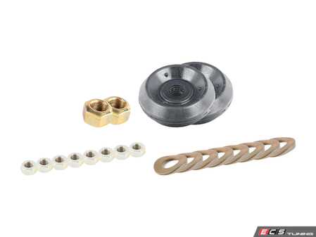 ES#3690465 - 94434307101KT1 - Porsche 944 Upper Strut Mount Kit - Featuring Hamburg Tech Upper Strut Mounts - Everything needed to replace both upper Strut Mounts - Assembled By ECS - Porsche