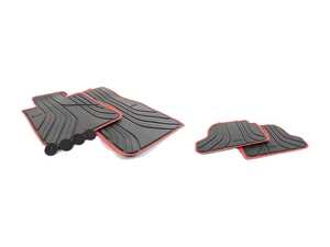 ES#2771001 - 51472219794KT - Rubber Floor Mat Set - Black - Protects your floor and carpet from moisture - Genuine BMW - BMW