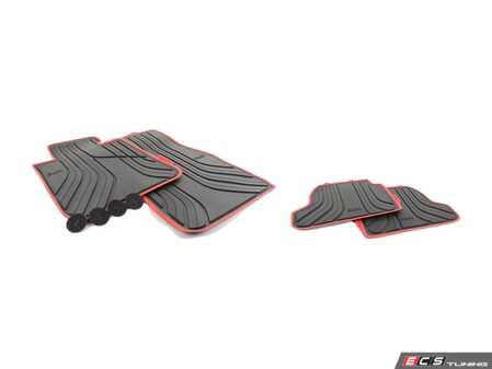 ES#2771001 - 51472219794KT - Rubber Floor Mat Set - Black - Protects your floor and carpet from moisture - Genuine BMW - BMW