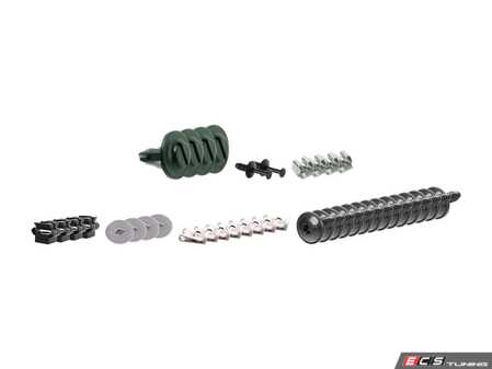 ES#3659382 - 4a0805163KT - Belly Pan Installation Hardware Kit - Keep your belly pan secure with this set of clips and screws for the front belly pan - Genuine Volkswagen Audi - Audi