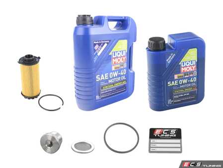 ES#3659061 - 9a210722500KT1 - Liqui Moly Synthoil Oil Service Kit (0w-40) - Includes Hengst filter and Liqui Moly Synthoil Energy A40 Spec oil - Assembled By ECS - Porsche