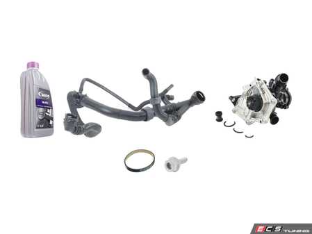 ES#3690611 - 06l121111mKT - Cooling System Refresh Kit - Level 1 - This entry level kit includes thermostat, waterpump, complete upper radiator hoses and coolant - Assembled By ECS - Volkswagen
