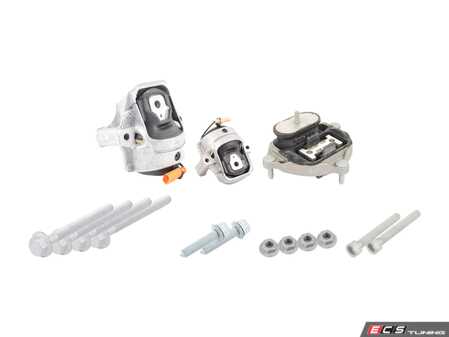 ES#2804245 - 8R0199381QKT1 - Drivetrain Mount Kit - Reduce excessive vibrations with new engine & transmission mounts with related hardware - Genuine Volkswagen Audi - Audi