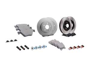 ES#2772064 - 0044200320KT6 - Front & Rear Brake Service Kit - Featuring Meyle Rotors And Meyle Ceramic Pads - Assembled By ECS - Mercedes Benz