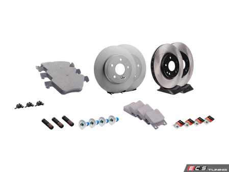 ES#2772064 - 0044200320KT6 - Front & Rear Brake Service Kit - Featuring Meyle Rotors And Meyle Ceramic Pads - Assembled By ECS - Mercedes Benz