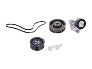 ES#4030934 - 2722000270KT5 - Accessory Belt Kit - Includes belt tensioner, all pulleys, belt, and hardware - Assembled By ECS - Mercedes Benz