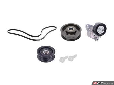 ES#4030934 - 2722000270KT5 - Accessory Belt Kit - Includes belt tensioner, all pulleys, belt, and hardware - Assembled By ECS - Mercedes Benz