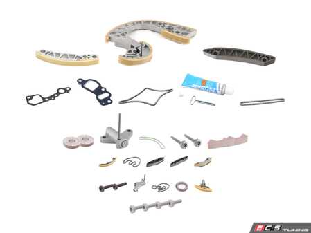 ES#4818389 - 0791092291KT - Timing Chain Kit - Without Service Tools - Includes the upgraded RS4 lower metal guide rail, OEM, iwis and Bremmen chains, tensioners, and guides - The essentials necessary to get the job done! - Assembled By ECS - Audi