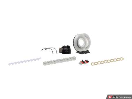 ES#2618891 - 95135104100FOKT - Front Brake Service Kit - Featuring Sebro rotors and Mintex brake pads - Assembled By ECS - Porsche