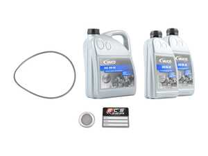 ES#2996366 - 06E115562A3KT - Oil Service Kit - Featuring Vaico oil, Filter, and plug seal ring - Assembled By ECS - Volkswagen