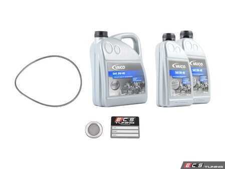 ES#2996366 - 06E115562A3KT - Oil Service Kit - Featuring Vaico oil, Filter, and plug seal ring - Assembled By ECS - Volkswagen