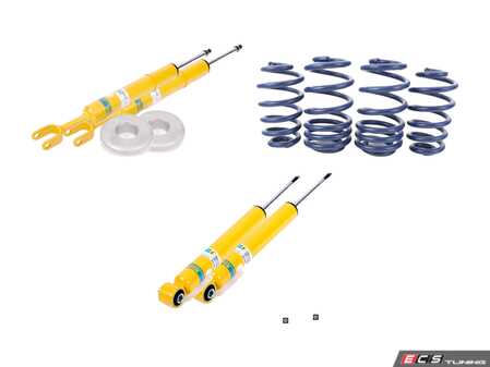 ES#2538826 - 29368BE5981982 - Bilstein Sport Shocks & H&R Sport Spring Kit - Average lowering of 1.7"F 1.6"R - Assembled By ECS - Audi
