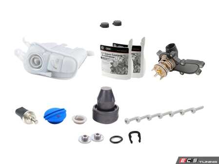 ES#3648526 - n90316802ktKT1 - Cooling System Refresh Kit - Level 2 - Replace your thermostat, temp sensor, and expansion tank after performing a proper coolant system flush! - Genuine Volkswagen Audi - Audi