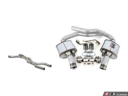 ES#4056945 - 242313+245106KT1 - Superprint Cat-Back Exhaust System - No Tips - Stainless steel cat-back system with dual mufflers - Supersprint - Porsche