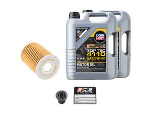 ES#5388969 - 0PB115466KT1 - Liqui Moly Top Tec 4110 Oil Service Kit (5w-40) - Includes Hengst filter and Liqui Moly Top Tec 4110 Porsche Spec oil - Assembled By ECS - Porsche