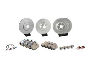 ES#4809741 - 34116860911KT - Front & Rear Brake Service Kit - Brake service kit including pads, rotors, and wear sensors. - Assembled By ECS - BMW