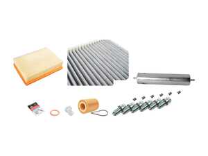 ES#2723113 - E39M52IN2DGKT - "Dry" Inspection II Service Kit - Includes spark plugs and all filters - add your preferred fluids for a complete service - Genuine BMW - BMW