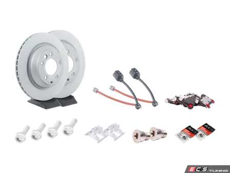 ES#4658171 - 95535240300RPKT1 - Rear Brake Service Kit - Featuring Zimmerman rotors, and Textar pads - Assembled By ECS - Porsche