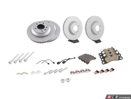 ES#4656986 - 95835140301KT4 - Front & Rear Brake Service Kit - Featuring Zimmerman rotors, and ECS DD23 "Daily Driver" ceramic pads. - Assembled By ECS - Porsche