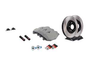 ES#2770450 - 210421251264KT13 - Front Brake Service Kit - Featuring Meyle Rotors And Meyle Ceramic Pads - Assembled By ECS - Mercedes Benz