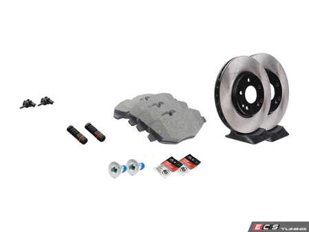 ES#2770450 - 210421251264KT13 - Front Brake Service Kit - Featuring Meyle Rotors And Meyle Ceramic Pads - Assembled By ECS - Mercedes Benz