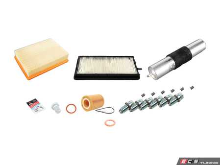ES#2723013 - M52INS2DgKT - "Dry" Inspection II Service Kit - Includes spark plugs and all filters - add your preferred fluids for a complete service - Genuine BMW - BMW