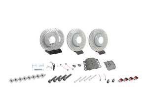 ES#4656962 - 99735140101KT3 - Front & Rear Brake Service Kit - Featuring Genuine Porsche rotors, and Genuine Porsche pads - Genuine Porsche - Porsche