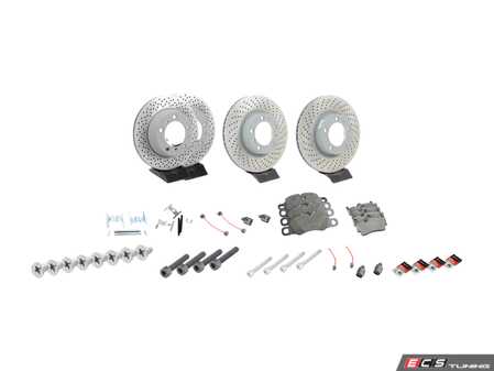 ES#4656962 - 99735140101KT3 - Front & Rear Brake Service Kit - Featuring Genuine Porsche rotors, and Genuine Porsche pads - Genuine Porsche - Porsche