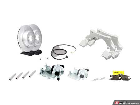 ES#4755618 - 34216768698KT - BMW 328i Performance Brake Kit - Rear - Assembled By ECS - BMW