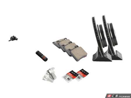 ES#4643615 - 1294230312KT9 - Rear Brake Service Kit - Featuring Brembo rotors, and Brembo Ceramic pads - Assembled By ECS - Mercedes Benz