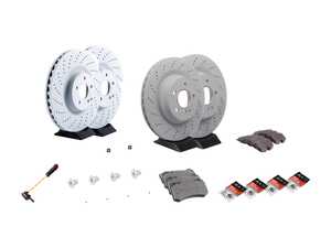 ES#2777913 - 0044209020KT - Front & Rear Brake Service Kit - Featuring Genuine Mercedes-Benz Rotors And Pads - Genuine Mercedes Benz - Mercedes Benz