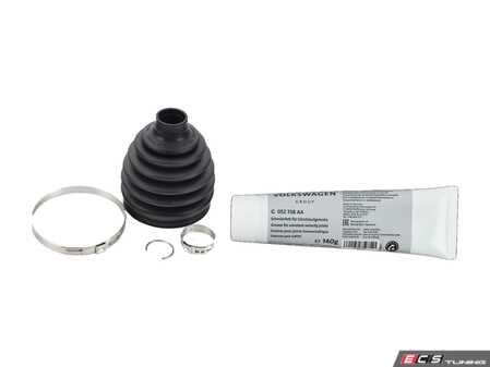 ES#4165062 - 1K0498203CKT - Front CV Joint Boot Kit - Outer - Priced Each - Stop losing CV grease and extend axle joint life - Genuine Volkswagen Audi - Audi
