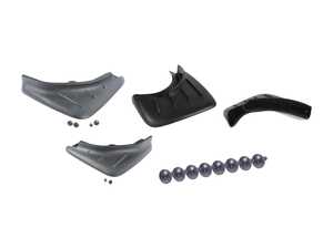 ES#2825678 - 95504480013KT - Front & Rear Splash Guard Kit  - Satin black - Genuine Porsche - Porsche
