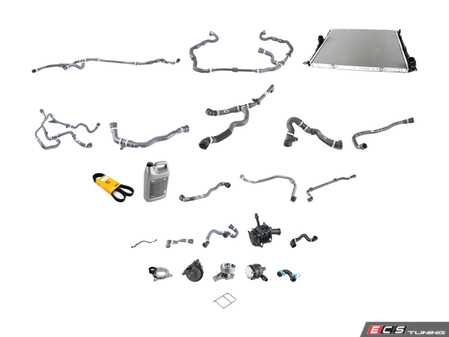 ES#4845840 - F30340CSRL3BKT - Cooling System Refresh Kit - Level 3 - Everything you need to totally service your cooling system, including a radiator and belt service. - Assembled By ECS - BMW