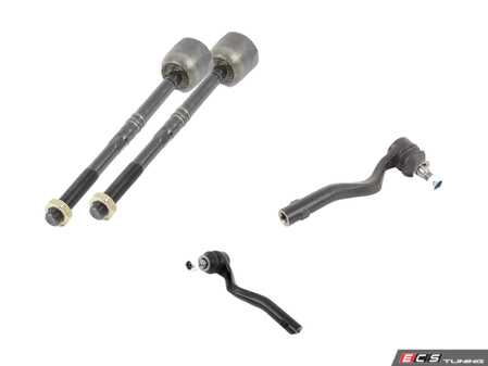 ES#3659985 - 2043380515KT1 - 2010-2015 GLK350 Front Inner And Outer Tie Rod Kit - Inner and Outer Tie Rods with Hardware - Assembled By ECS - Mercedes Benz