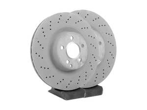 ES#2806879 - 2214211612KT1 - Front Brake Rotors - Pair (350x32) - Does not include new rotor securing screws - Genuine Mercedes Benz - Mercedes Benz