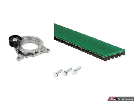 ES#4815459 - 11288650740eKT - Accessory Belt Service Kit - Includes a Gates HD accessory belt, Febi tensioner, and Genuine BMW tensioner hardware - Assembled By ECS - BMW