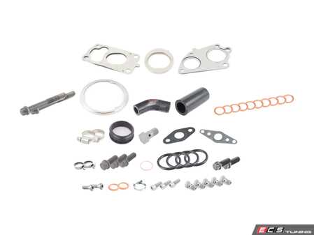 ES#3675375 - 11657795047KT - Turbo Installation Kit - Front And Rear  - All hardware required for a successful install utilizing high quality aftermarket components - Assembled By ECS - BMW