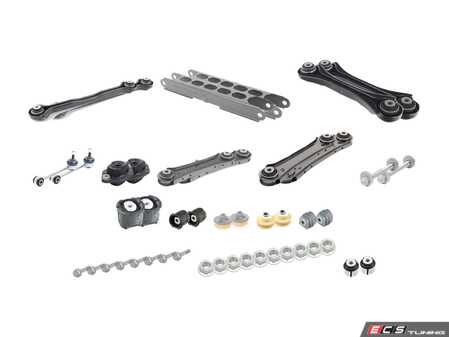 ES#2826305 - 33316758260KT3 - Rear Suspension Refresh Kit - Level 2 - All new subframe bushings, trailing arms and bushings, all new rear control arms, rear shock mounts, sway bar links and bushings for a complete rebuild - Assembled By ECS - BMW