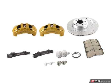 ES#3575888 - 000249ECS01KT2 - ECS 6-Piston Front Big Brake Kit (338x26) - Give your BMW incredible stopping power! BMW Performance rotors; no brake fluid. - Assembled By ECS - BMW