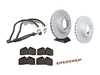 ES#2618946 - 92835104360FPKT - Performance Front Brake Service Kit - Featuring Zimmerman cross-drilled rotors and Hawk HPS brake pads - Assembled By ECS - Porsche