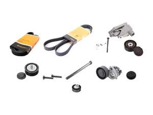 ES#4818717 - 11287636372KT - Accessory Belt Service Kit - Includes belts, tensioners, pulleys, and hardware. - Assembled By ECS - BMW